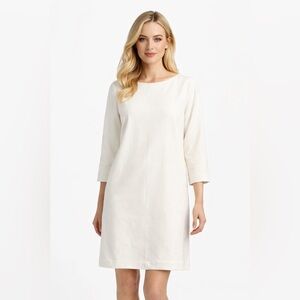 Alice + Olivia "Gem" Shift Dress | Cream Ivory Mini | Size 8